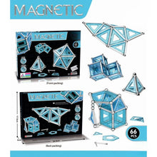 3D CRYSTAL MAGNETIC BUILDING BLOCKS PUZZLE (66 Pcs)