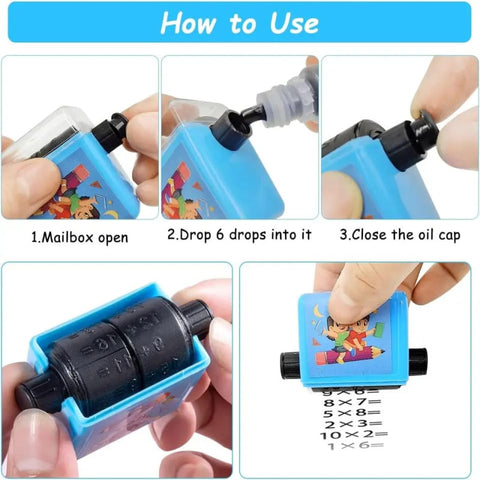 Math Learning Roller Stamp for Kids (Add & Subtract)