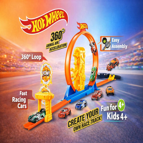 Hot wheels big 360 ° racing track for kids