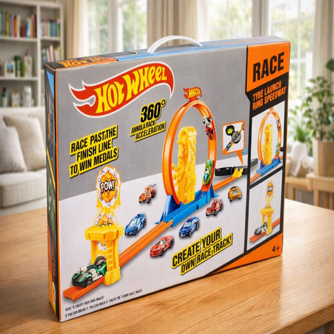 Hot wheels big 360 ° racing track for kids