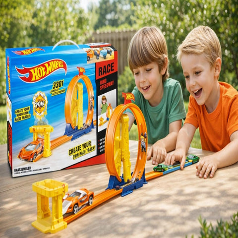 Hot wheels big 360 ° racing track for kids