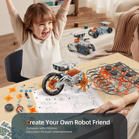 Kids 12-in-1 Engineering Robot Set