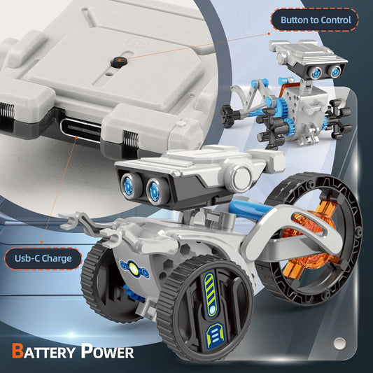 Kids 12-in-1 Engineering Robot Set