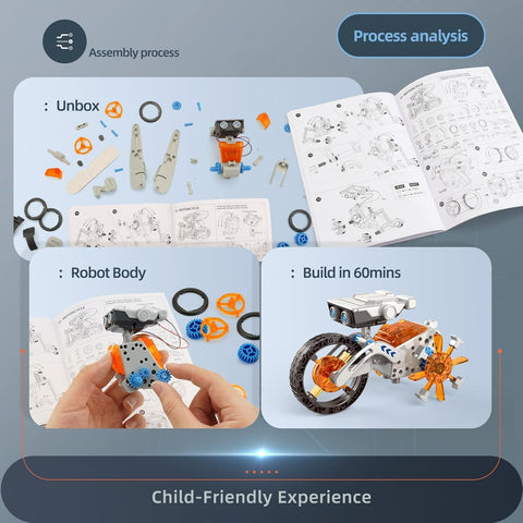 Kids 12-in-1 Engineering Robot Set