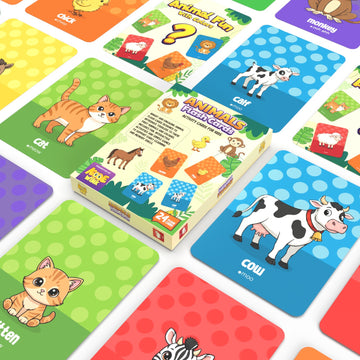 Animal Flash Cards for Toddlers — Learning Colors, Animals & Memory Games