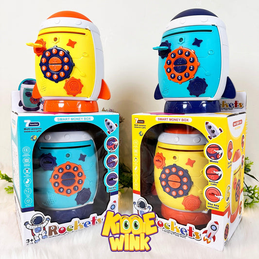 Musical Rocket Style Money Bank For Kids - KiddieWink - Gifts They'll Love