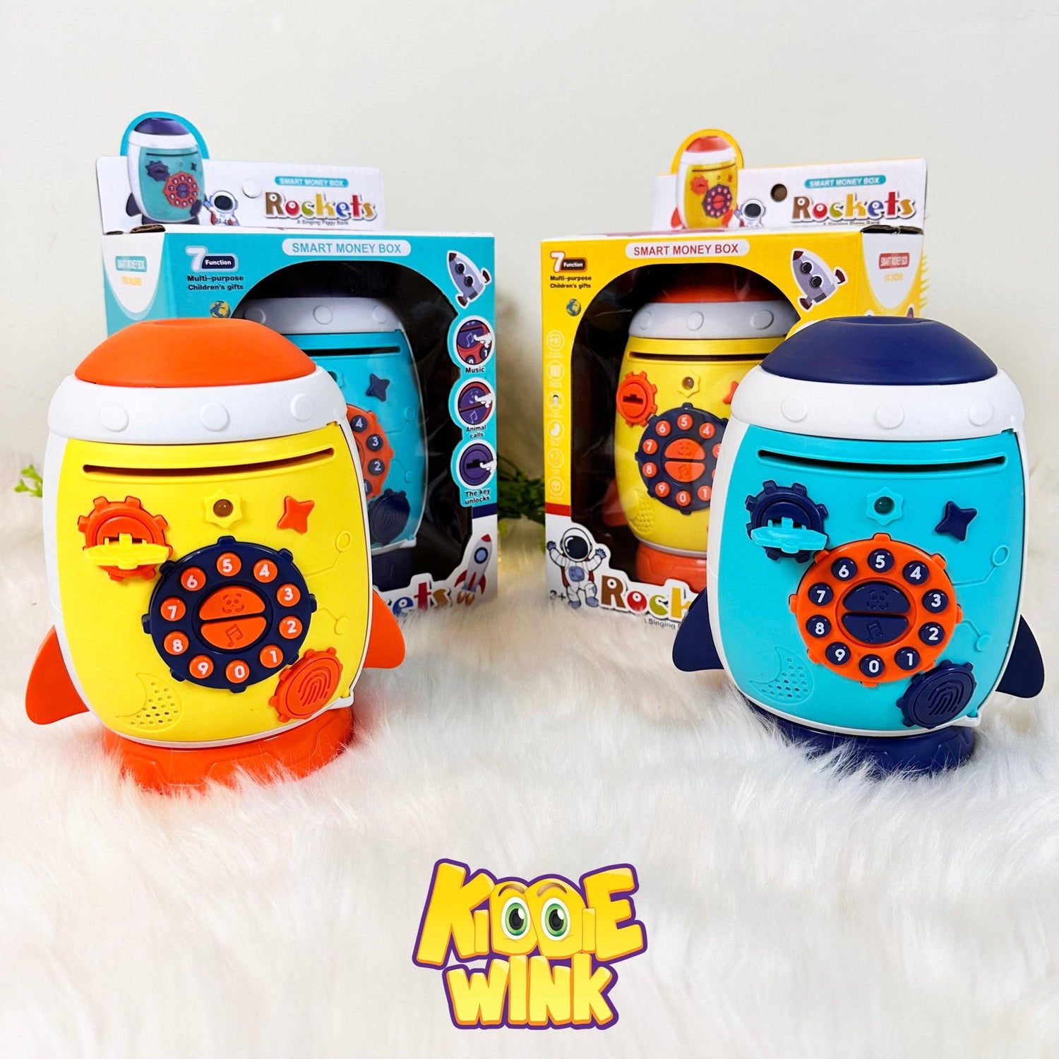 Musical Rocket Style Money Bank For Kids - KiddieWink - Gifts They'll Love