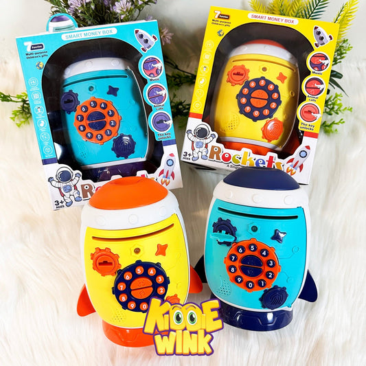 Musical Rocket Style Money Bank For Kids - KiddieWink - Gifts They'll Love