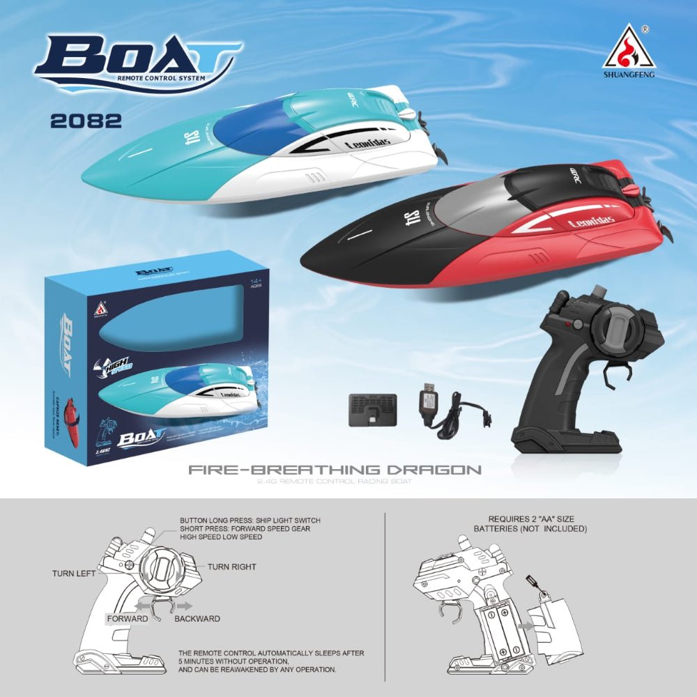 High - Speed RC Boat – 2.4GHz Control - KiddieWink - Gifts They'll Love