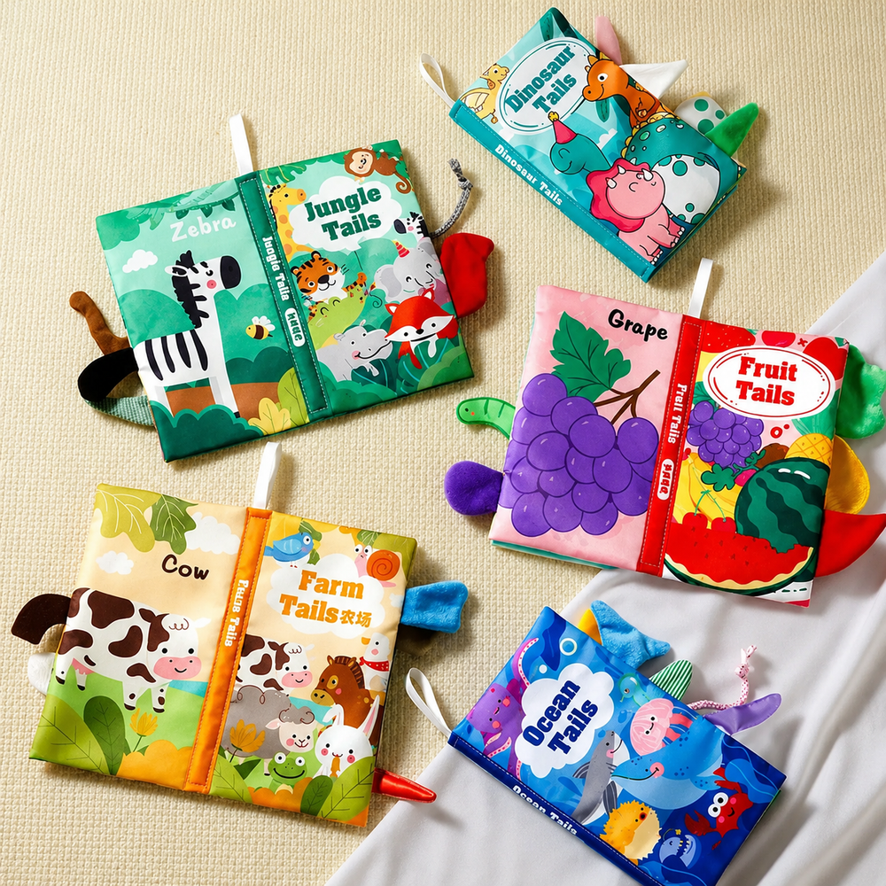 3D First Tail Cloth Book For Toddler