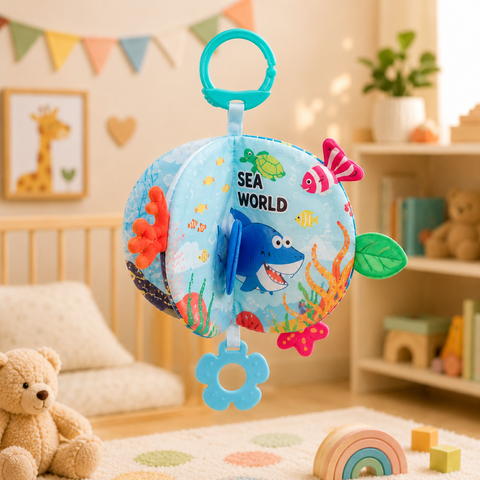 3D Crinkle Baby Sensory Cloth Books For Kids