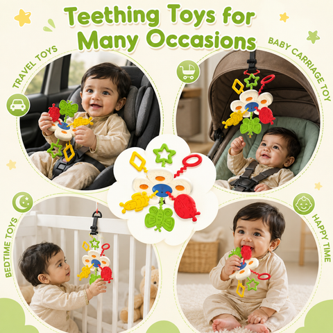 Floral Sensory Pull String Toy