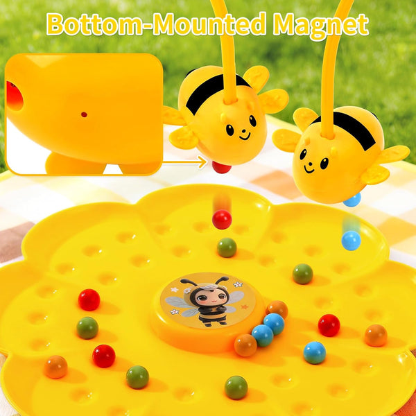 Interactive Magnetic Bee Catcher Game