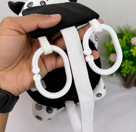 Soft Cow Tummy Mirror Sensory Toy