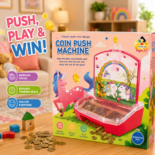 Magical Unicorn Push Coin Machine for Kids