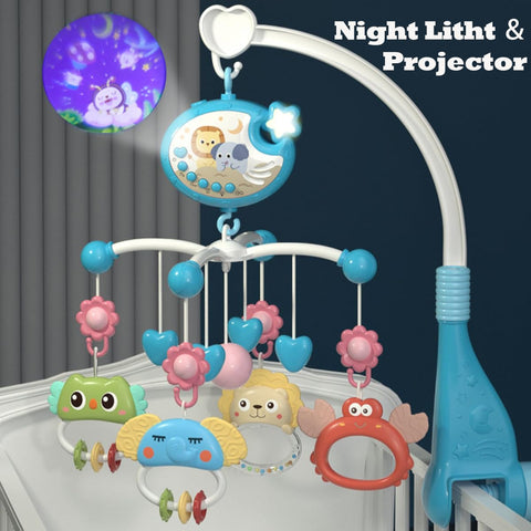 3-in-1 Baby Crib Mobile with Projector & Remote Control