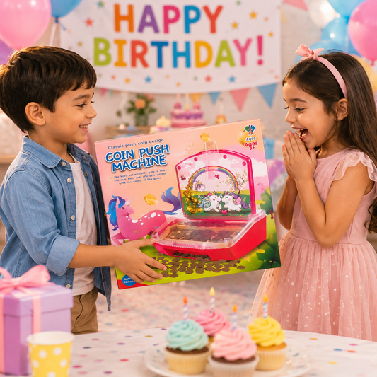 Magical Unicorn Push Coin Machine for Kids