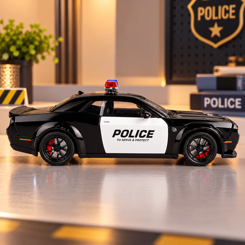 Alloy Pullback Police Diecast Car