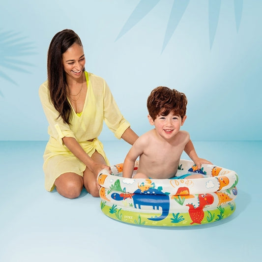 Colorful Dino Buddies Cool Water Baby Pool