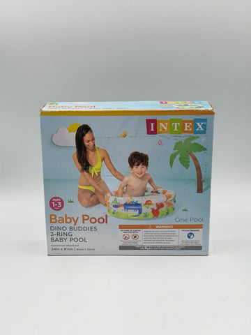 Colorful Dino Buddies Cool Water Baby Pool