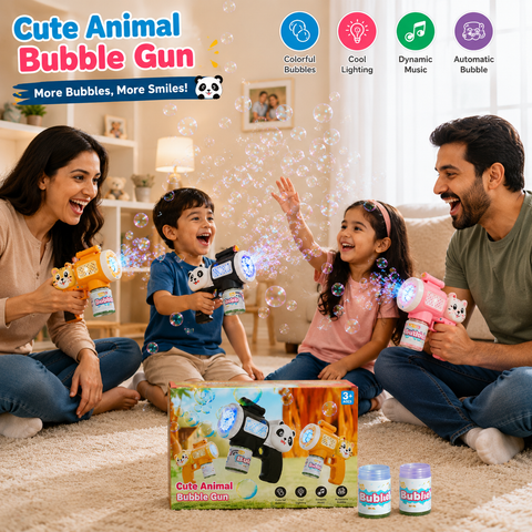 Cute Animal Bubble Gun Toy for Kids