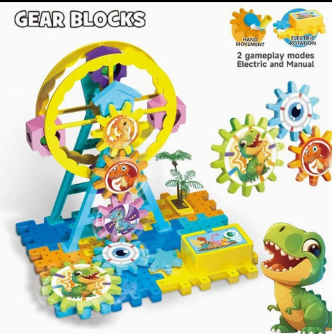 Rotating Dino Engineering Construction Gear Set