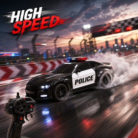 Turbo Patrol Police Drift King 4WD RC Car