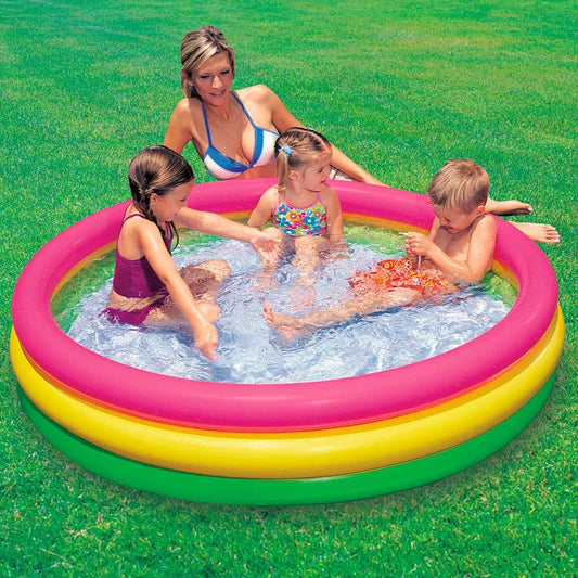 KiddieWink™ Inflatable Rainbow Color Swimming Pool - KiddieWink - Gifts They'll Love