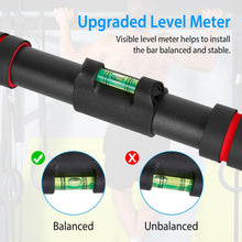 Adjustable Indoor Pull-Up Bar With Gymnastics Rings Set