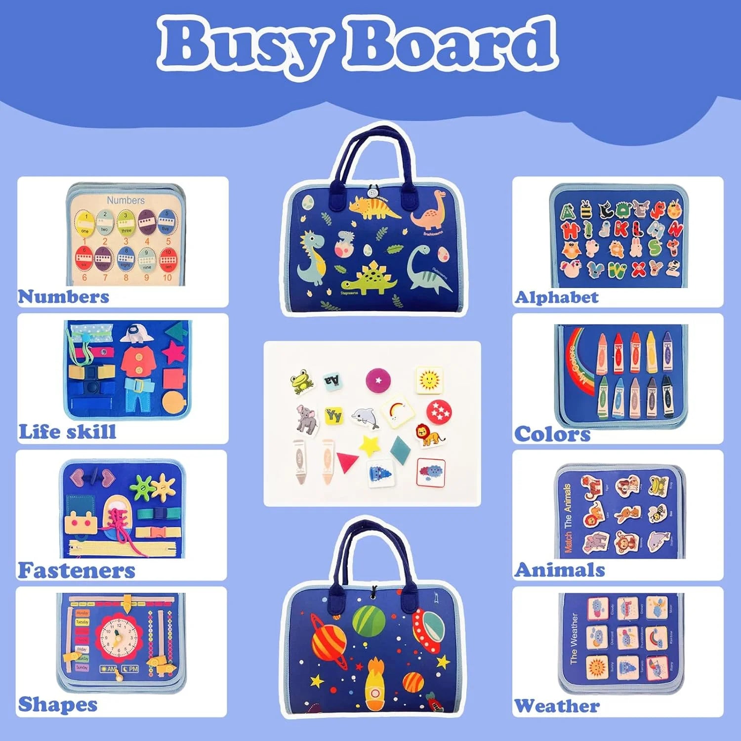 Montessori Toddler Activity Busy Book - KiddieWink - Gifts They'll Love