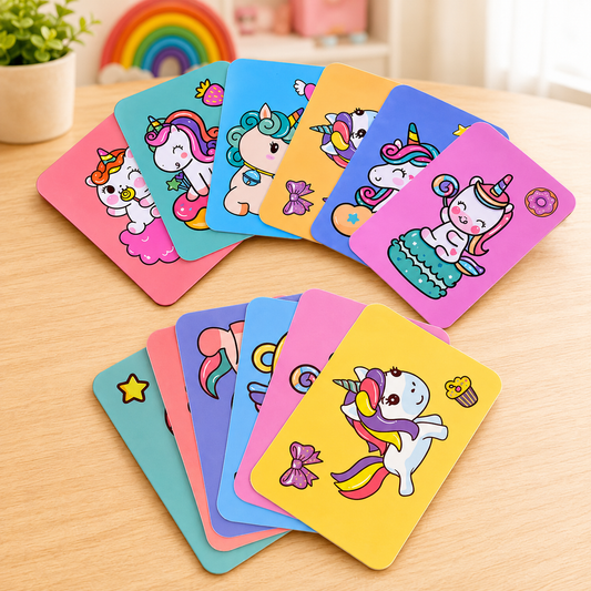 Magnetic Puzzle Book Unicorns Puzzle Cards, 39 Pcs - Educational Toy for Kids