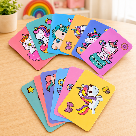 Magnetic Puzzle Book Unicorns Puzzle Cards, 39 Pcs - Educational Toy for Kids