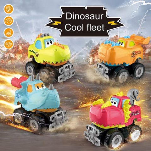 4 Dinasour-Themed Monster Trucks For Kids