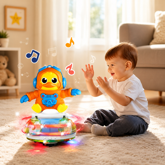 Interactive Duck Rotating Ferris Light & Music Toy