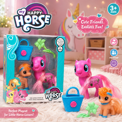 Happy Horse Pony Friends Play Set (2-Pack)
