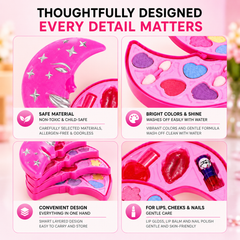 Moon Cosmetics Crescent Shaped Makeup Set