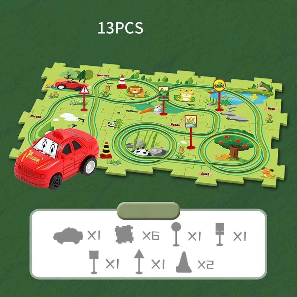 Puzzle Racer™ Track Railway Car - KiddieWink - Gifts They'll Love