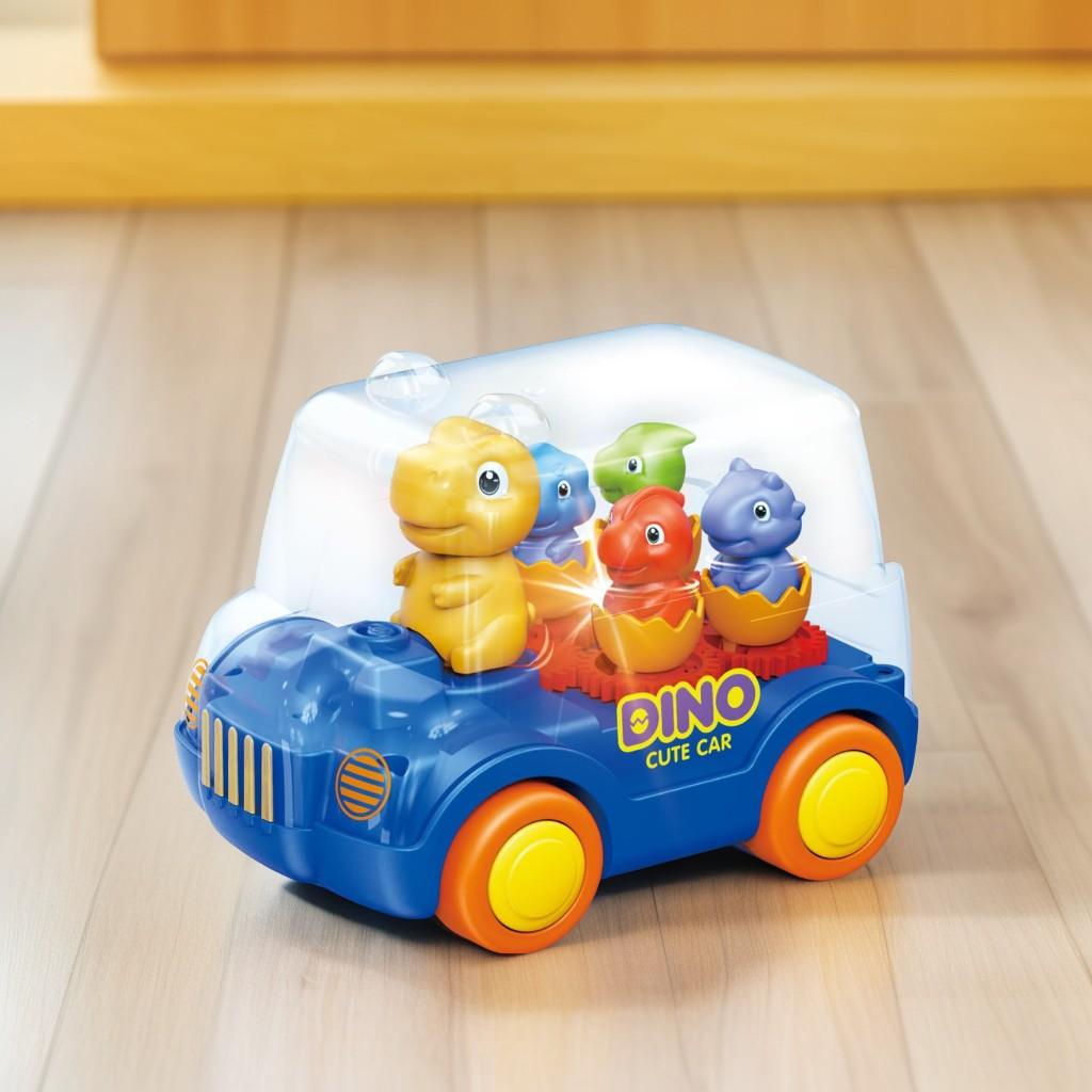 Lightning & Musical Electric Dinosaur Bus For Kids - KiddieWink - Gifts They'll Love