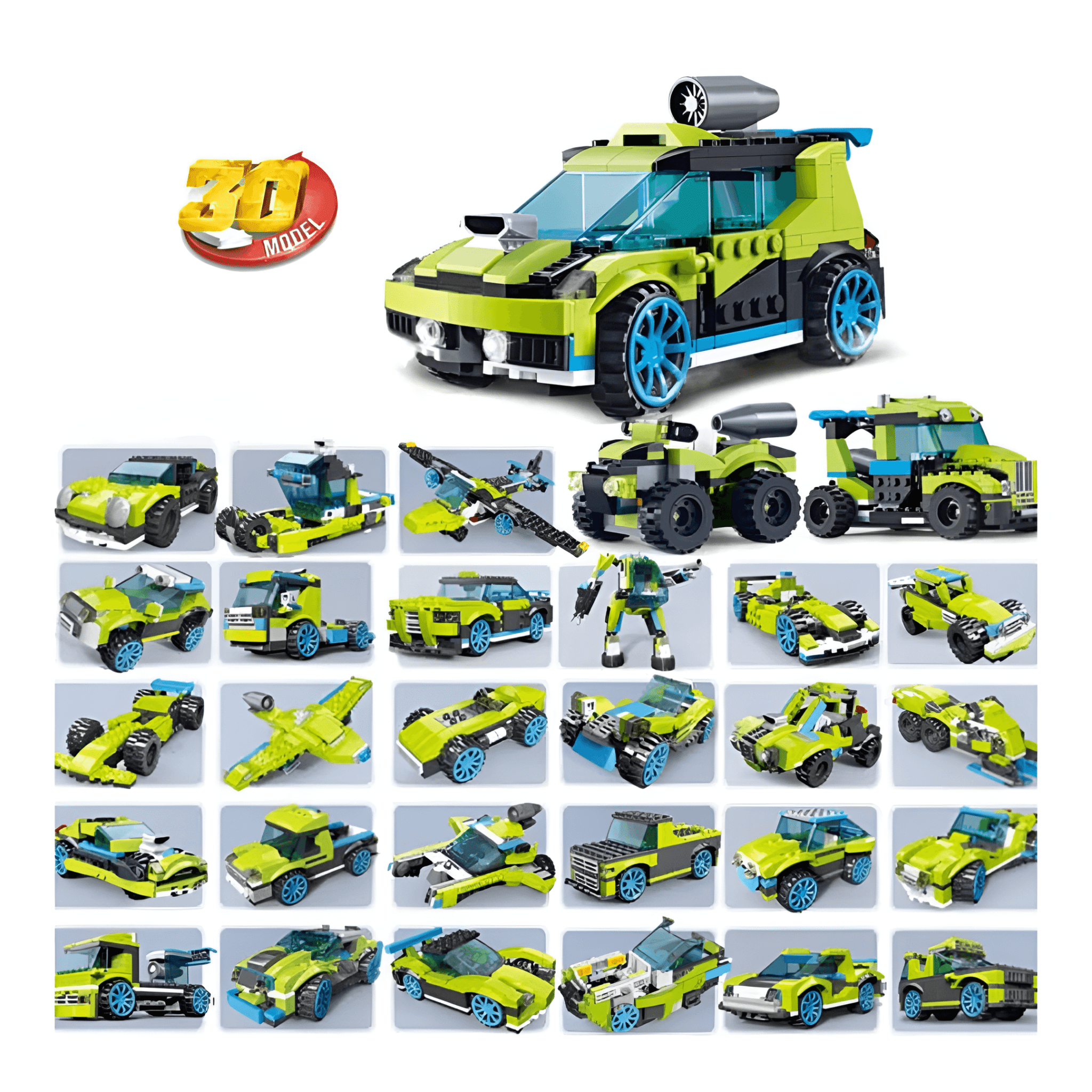 Architect Cars Models Building Blocks (241 Pcs) - KiddieWink - Gifts They'll Love