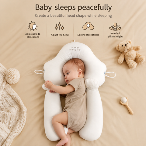 Premium Baby Anti-Roll Sleeping Pillow & Positioner