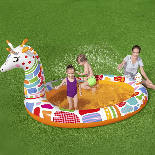 KiddieWink™ Inflatable Cute Giraffe Swimming Pool (2.66m - 8.9Inch) For Kids - KiddieWink - Gifts They'll Love