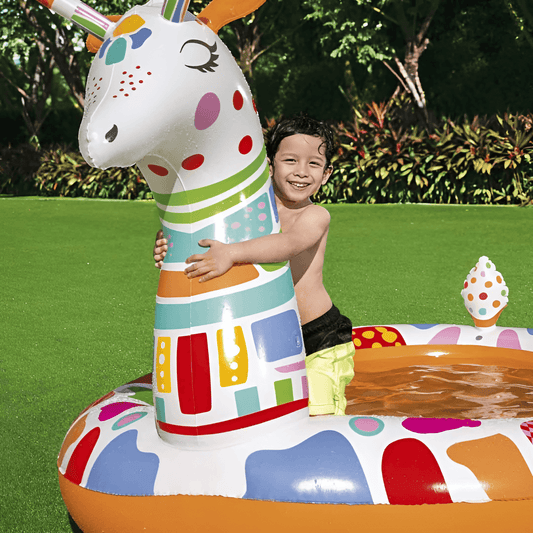 KiddieWink™ Inflatable Cute Giraffe Swimming Pool (2.66m - 8.9Inch) For Kids - KiddieWink - Gifts They'll Love