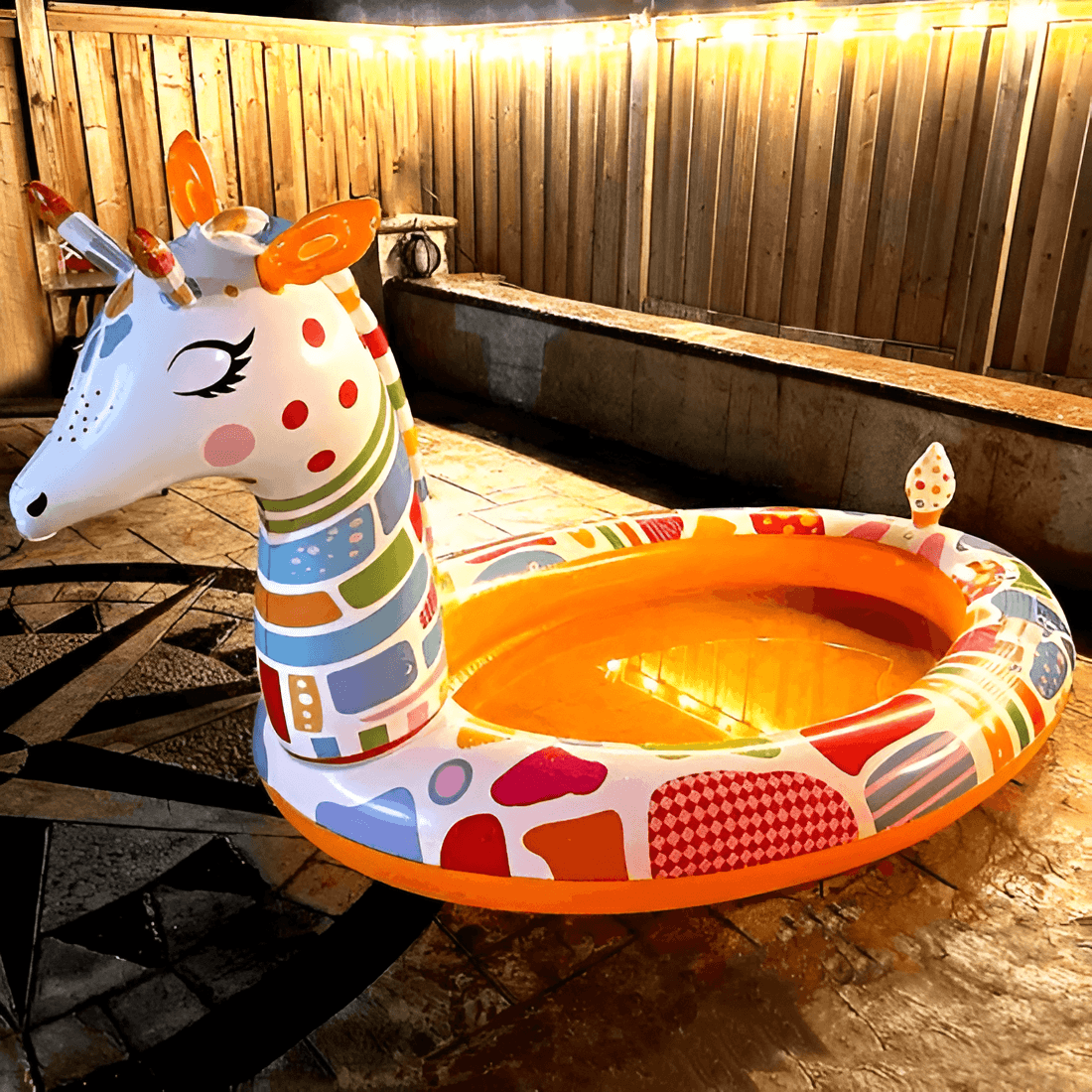 KiddieWink™ Inflatable Cute Giraffe Swimming Pool (2.66m - 8.9Inch) For Kids - KiddieWink - Gifts They'll Love