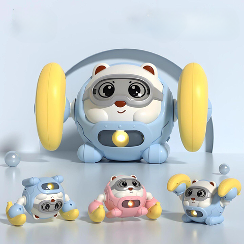 Musical Lights Cute Controlled Rolling Monkey