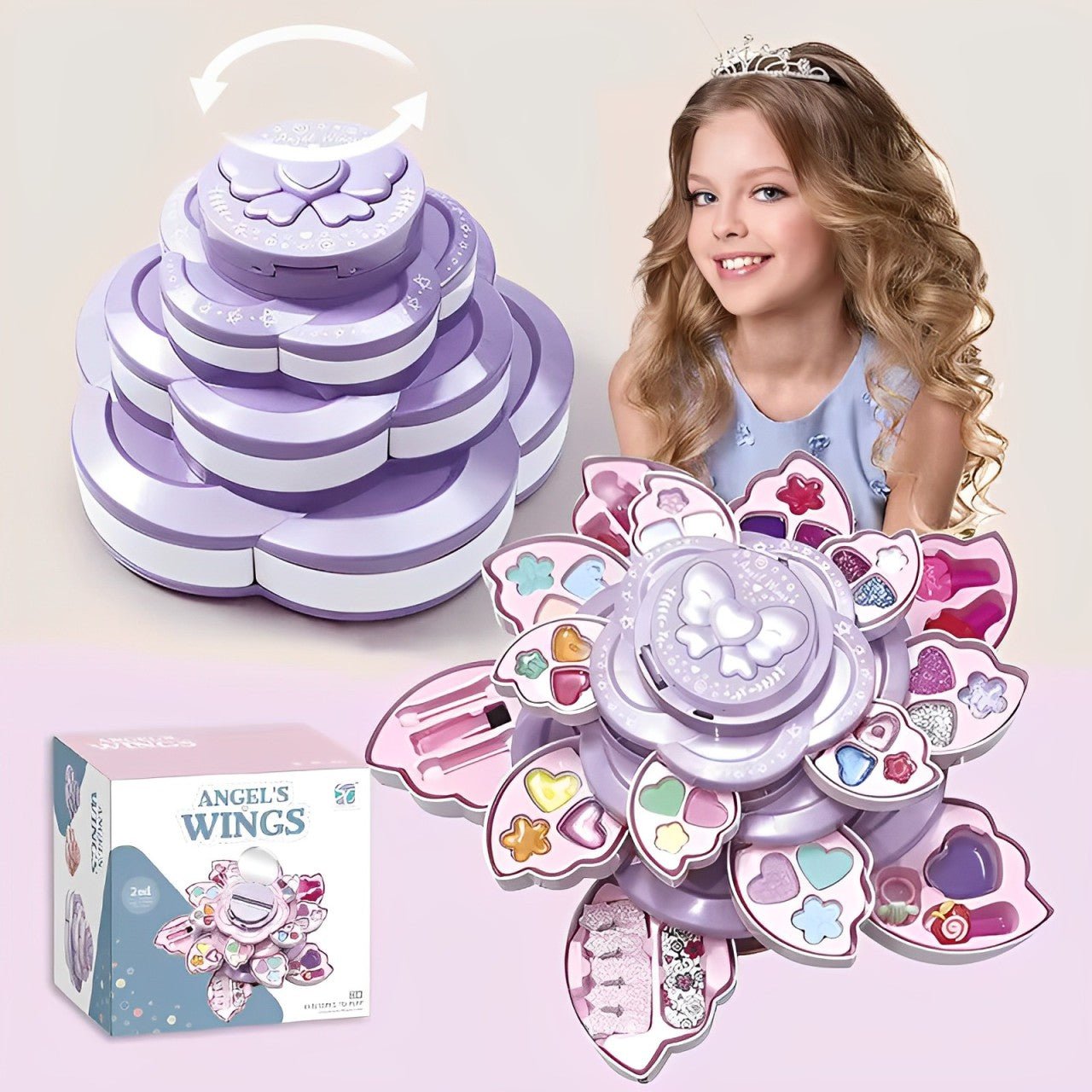 2 - in - 1 Interactive Princess Makeup Set (Top Seller) - KiddieWink - Gifts They'll Love