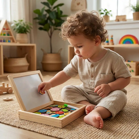 Happy Farm Magnetic Puzzle  Board toy for kids