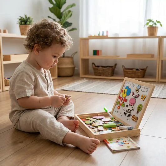 Happy Farm Magnetic Puzzle  Board toy for kids