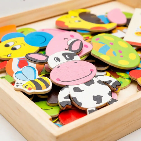 Happy Farm Magnetic Puzzle  Board toy for kids
