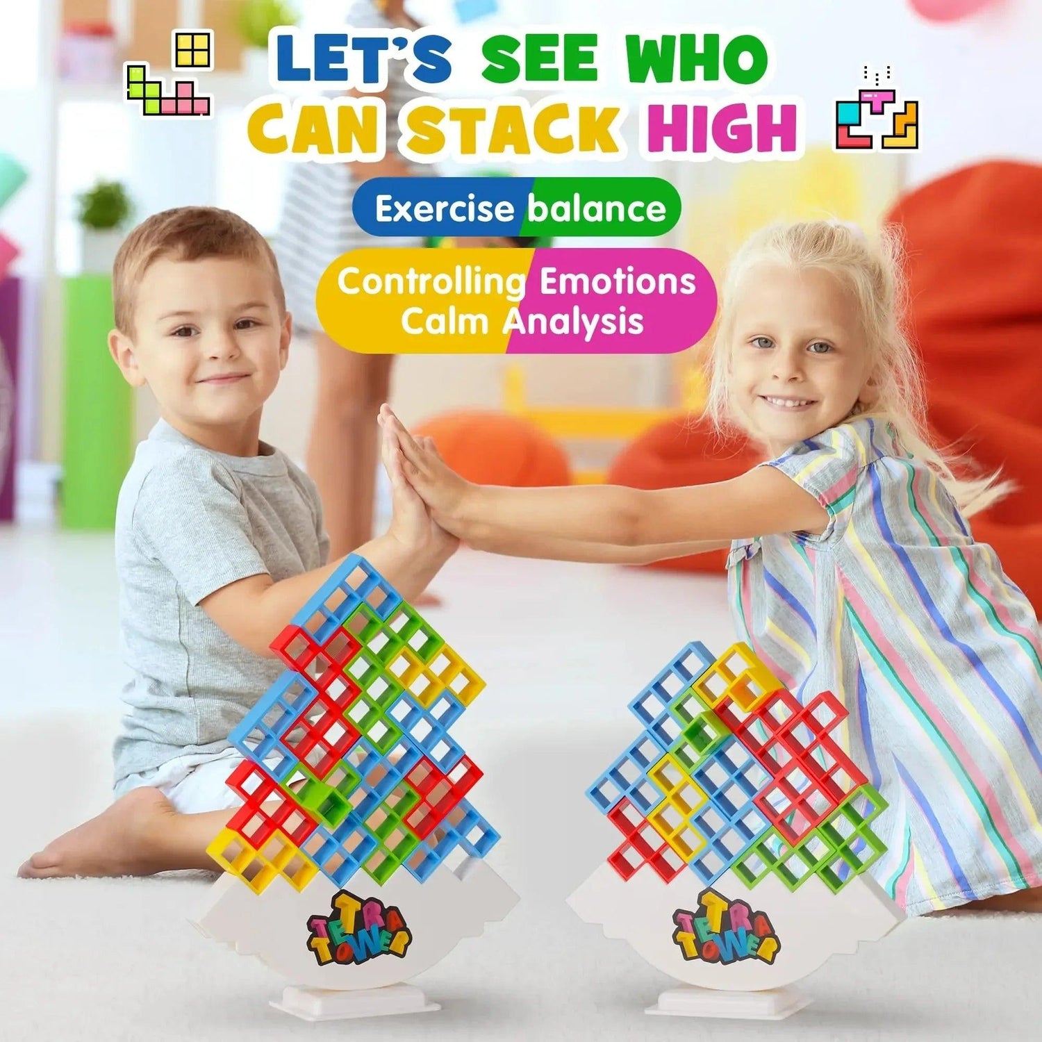 Tetra Tower Challenging Balance Game - KiddieWink - Gifts They'll Love