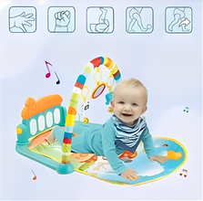 3-in-1 Baby Play Piano Gym Mat Fitness Rack Rattle Toy